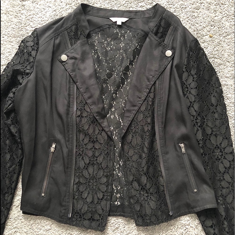 black lace jacket